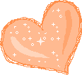 Gif animé coeur orange